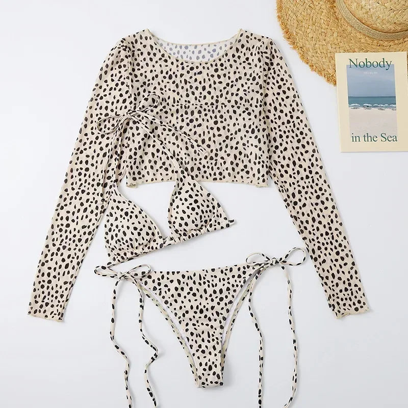 Toucheart Leopard For Women Swimsuit Items Halter Micro Bikini Top Separately Print Bathing Suit Brazilian Low Waist Beachwear