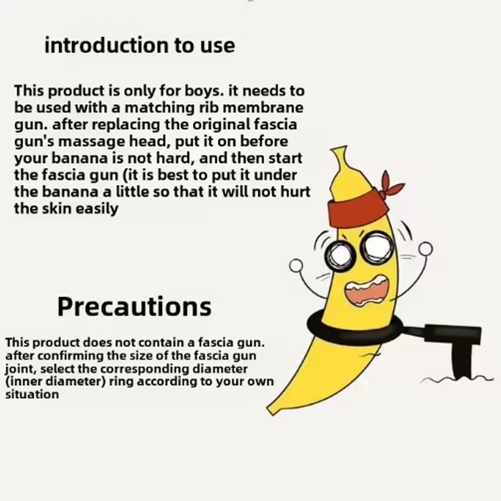 Men's vibrating masturbator electric masturbation ring training and relaxation device fascia gun adult head sex toy