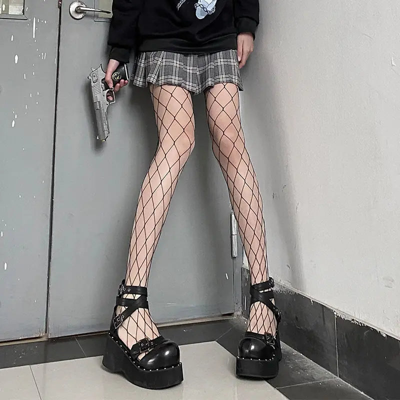 Letter Stockings Nightclub Party Accessories JK Sexy Diamonds Fishnet Tights Women Pantyhose Printed Designer Tights