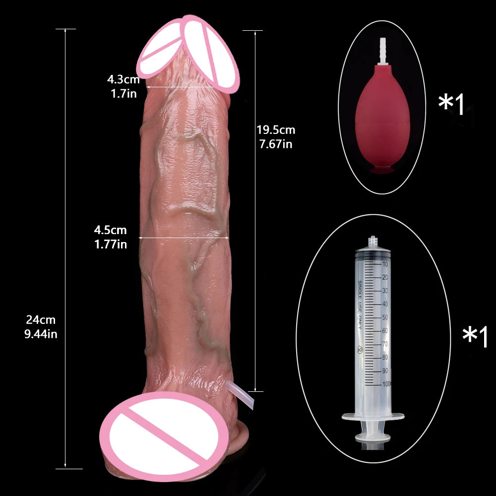 ASHBURN BLOODLINE RITE – Suction Squirting Dildo with Foreskin Detail