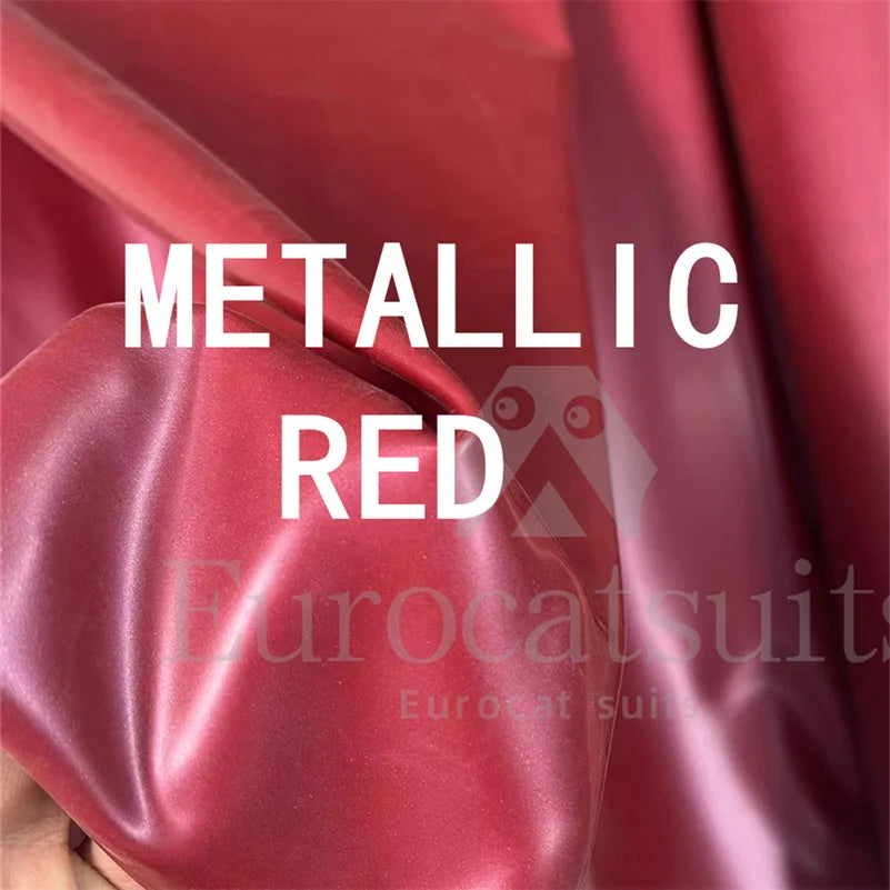 Latex Wonderland inspired Dress women rubber suit Full skirt handmade with Apron and classic red trim