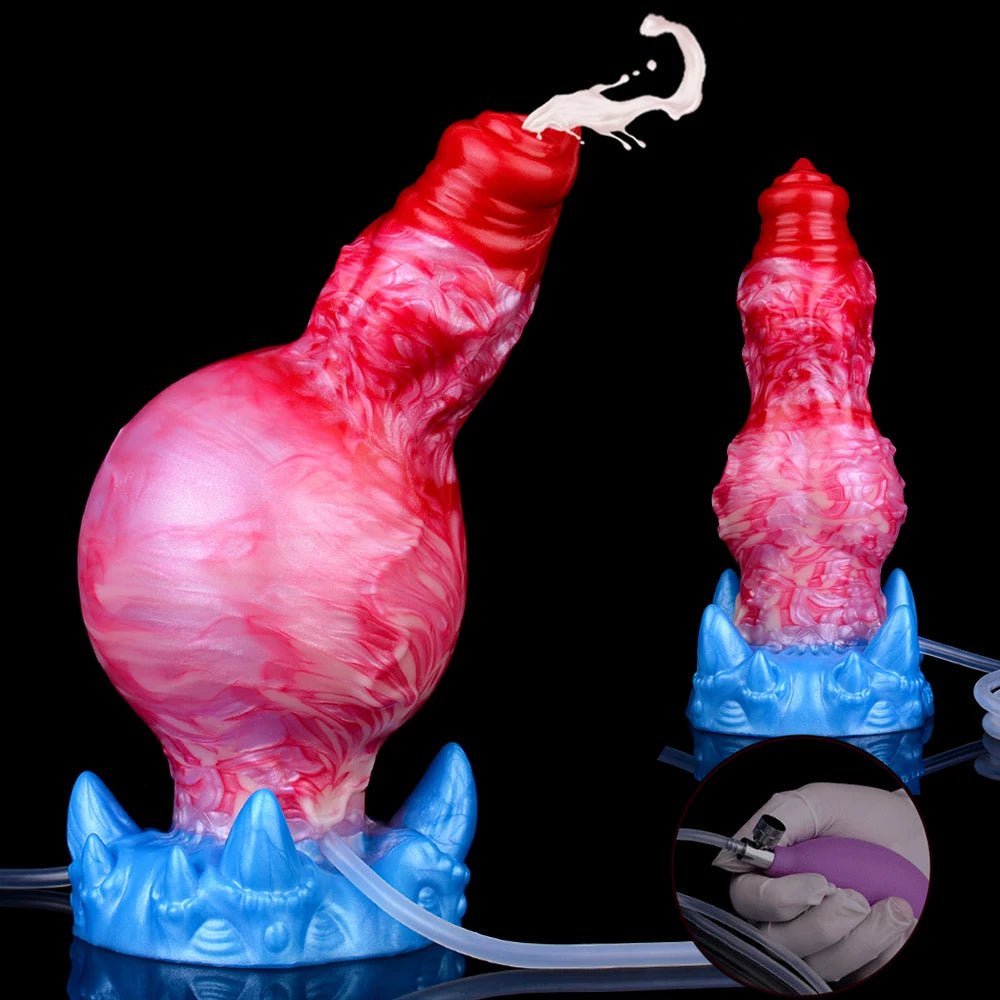 ASHBURN Inflatable Squirting Knot Dildos