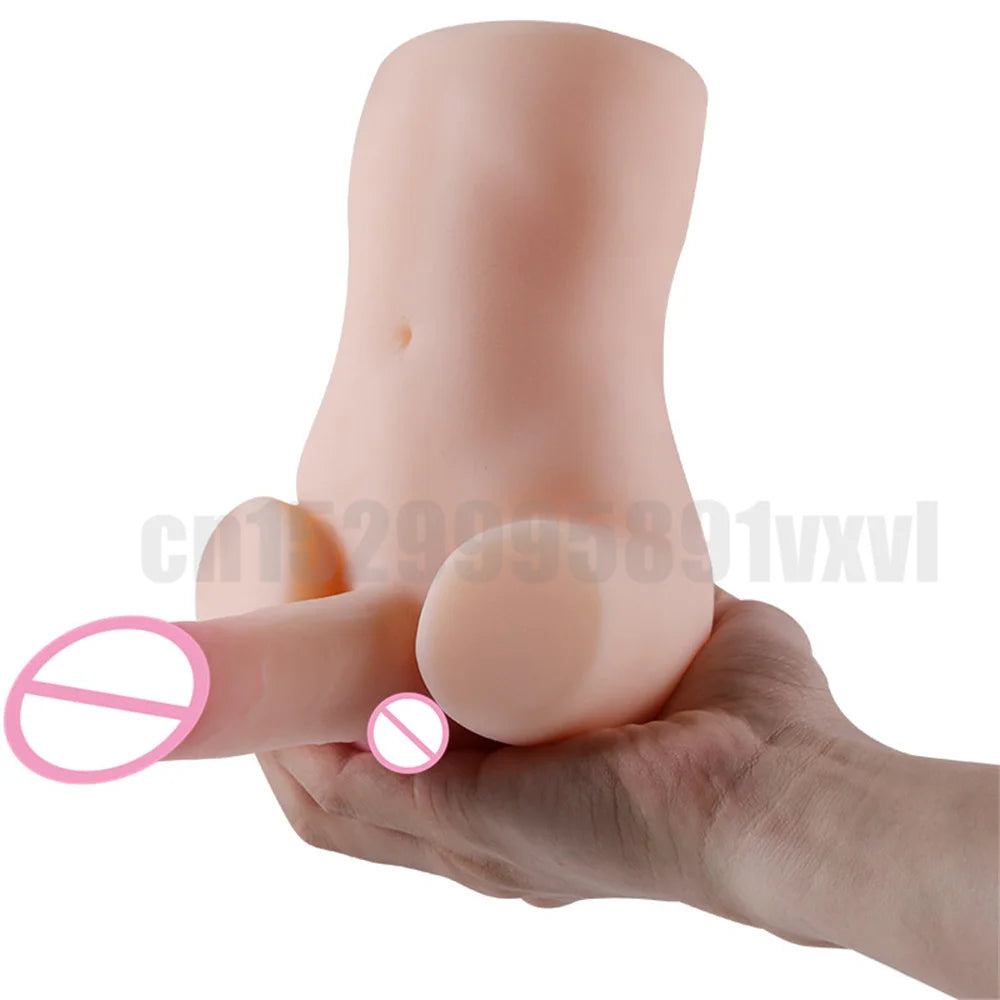 Adult Toys Mini Sex Doll Torso Masturbator For Man Pleasuring Realistic Dildo Penis Sexy Anal Hole Male Female Masturbation Tool