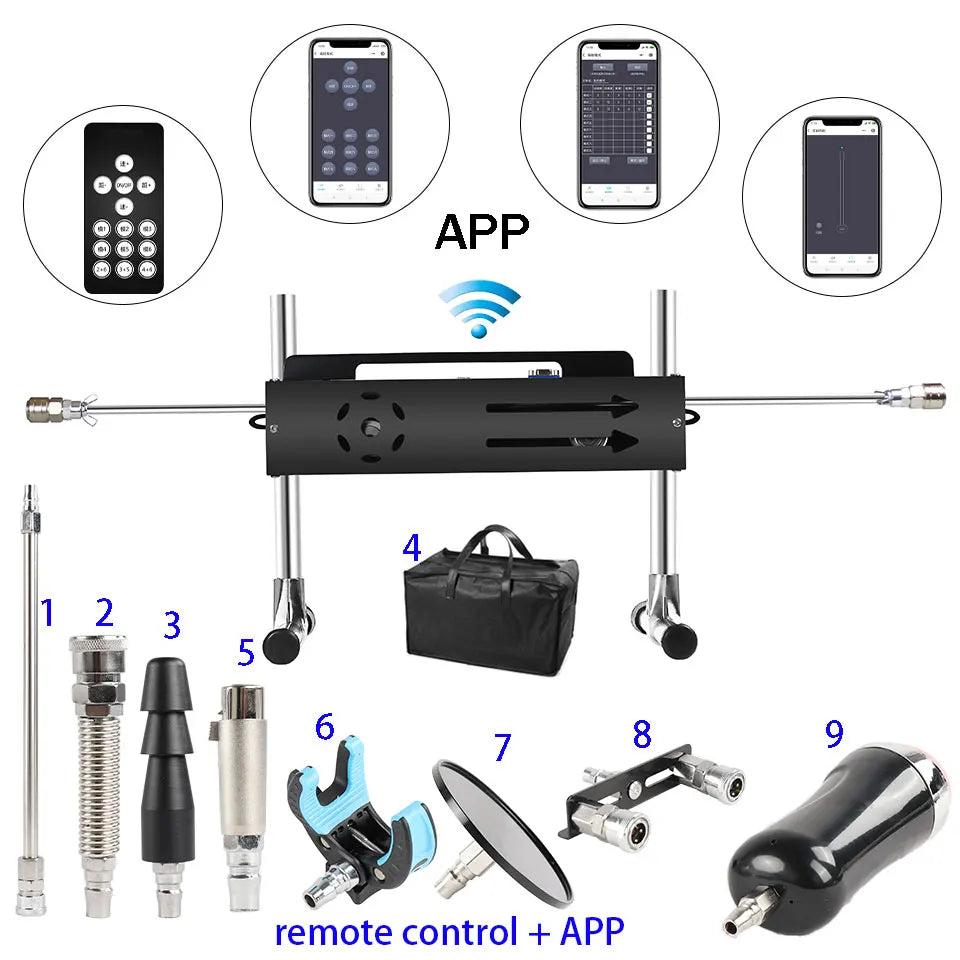 NEW Wireless APP Sex Machine with Amazing Features,Powerful,All Angle Adjustable,No Moveback Machine,200W motor, stroke 15cm