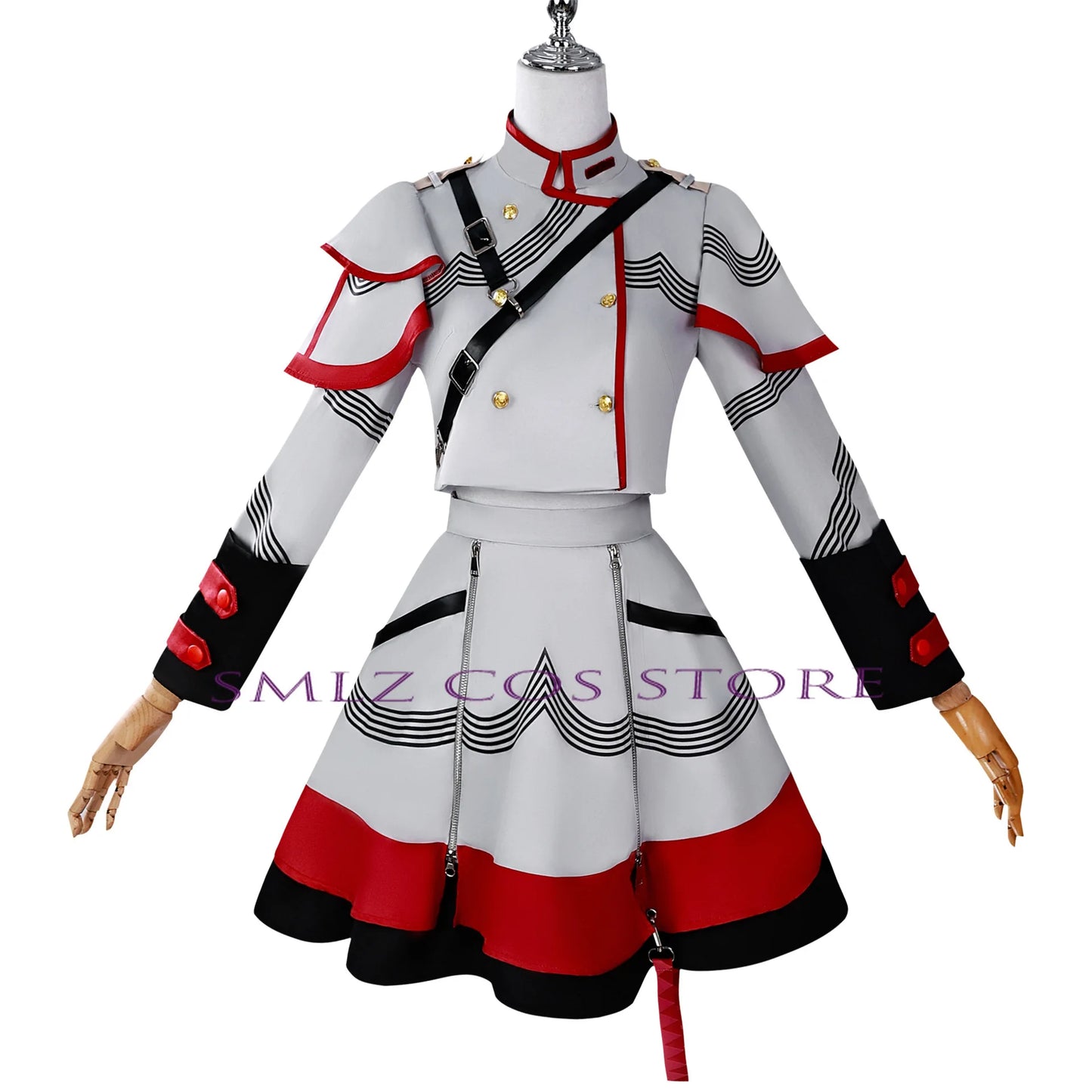 Wholesale Kasane Teto Cosplay Costume Anime Vtuber Cosplay Dress Halloween Party Women Performance Suit for Girl Kasane Teto with Wig option