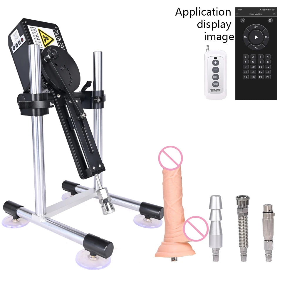 ROUGH BEAST Automatic Sex Machine for Women APP Control 70W Power Man Masturbation Machine with Vac-U-Lock Dildo Attachment Toys