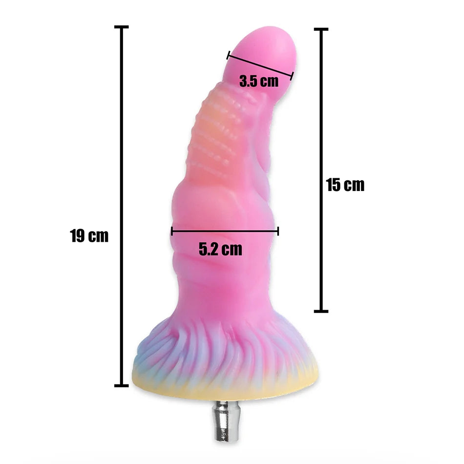 ASHBURN Luminous Sex Machine Attachments Masturbation Dildos VAC-U-LOCK