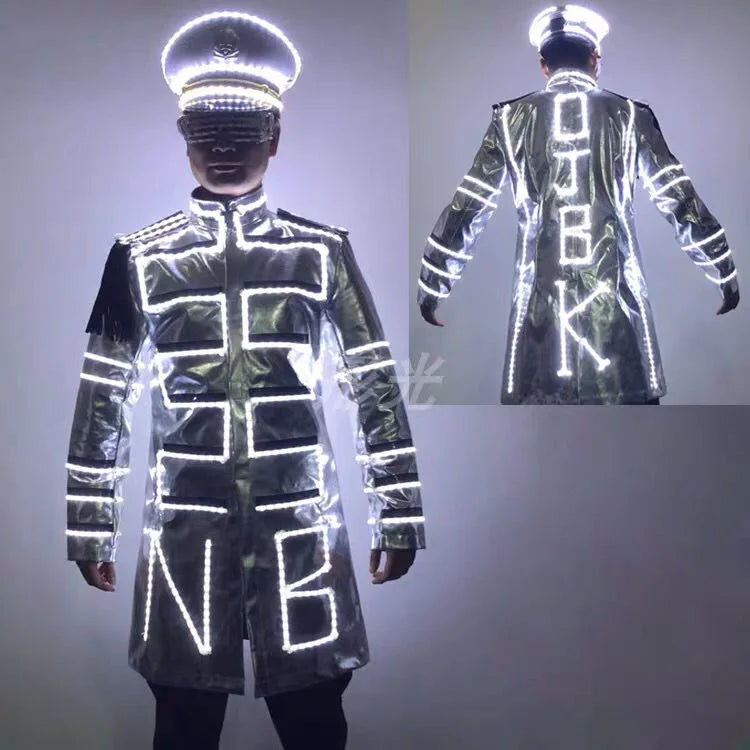 GOGO seven color cloak Bar LED luminescent clothing, wine clothing, night club venue KTV props