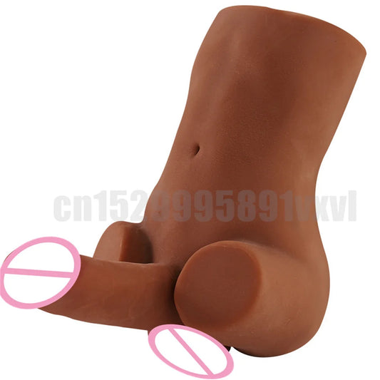 Adult Toys Mini Sex Doll Torso Masturbator For Man Pleasuring Realistic Dildo Penis Sexy Anal Hole Male Female Masturbation Tool