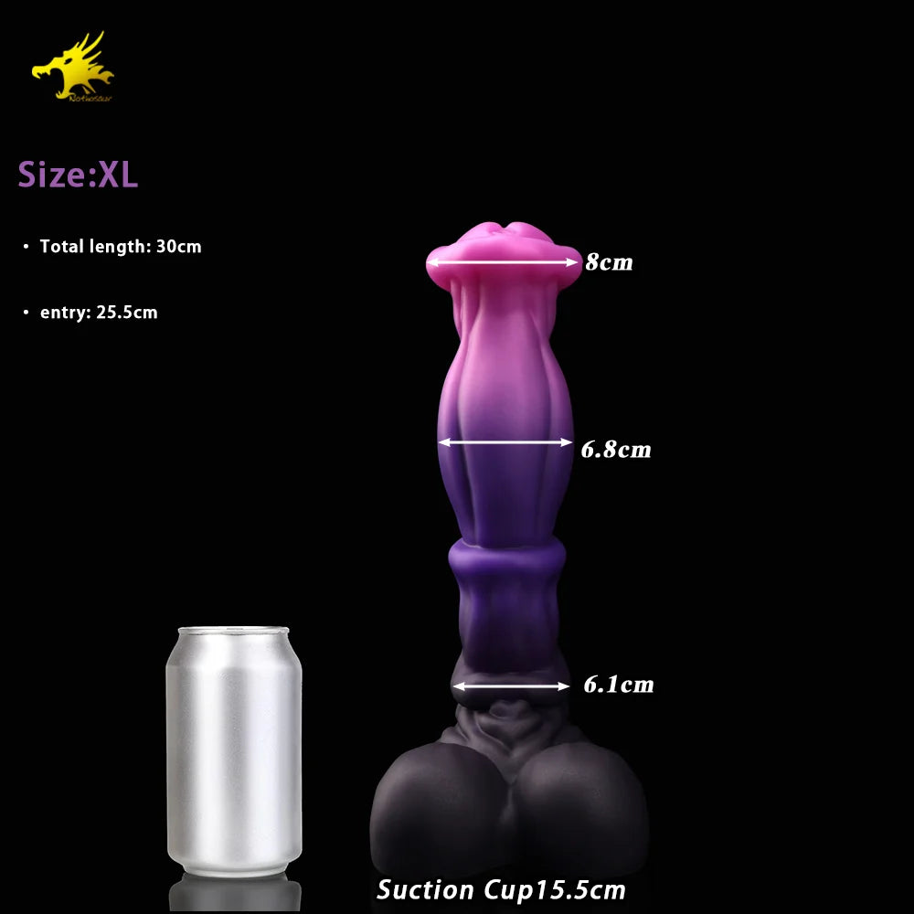 Nothosaur ANUBIS Realistic Silicone Dildo Colorful Adult Fantasy Masturbation Toy Fake Penis with Dildo Holder Base