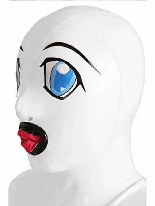 100% Latex Gummi Hood Tigth Anti-Clip Haar Kopfbedeckung Cosplay Kapuze Masquerade Clubs