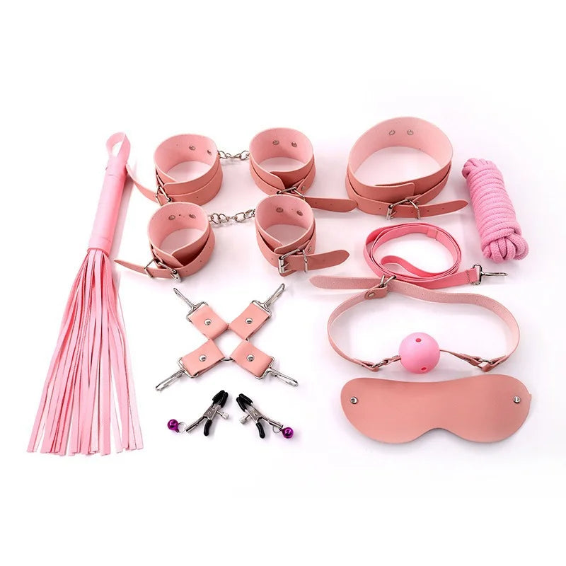 collar handcuffs whip lingerie erotic sex bdsm kit bed,sex toys bdsm set couple,women sex toys handcuff sex toys for couples