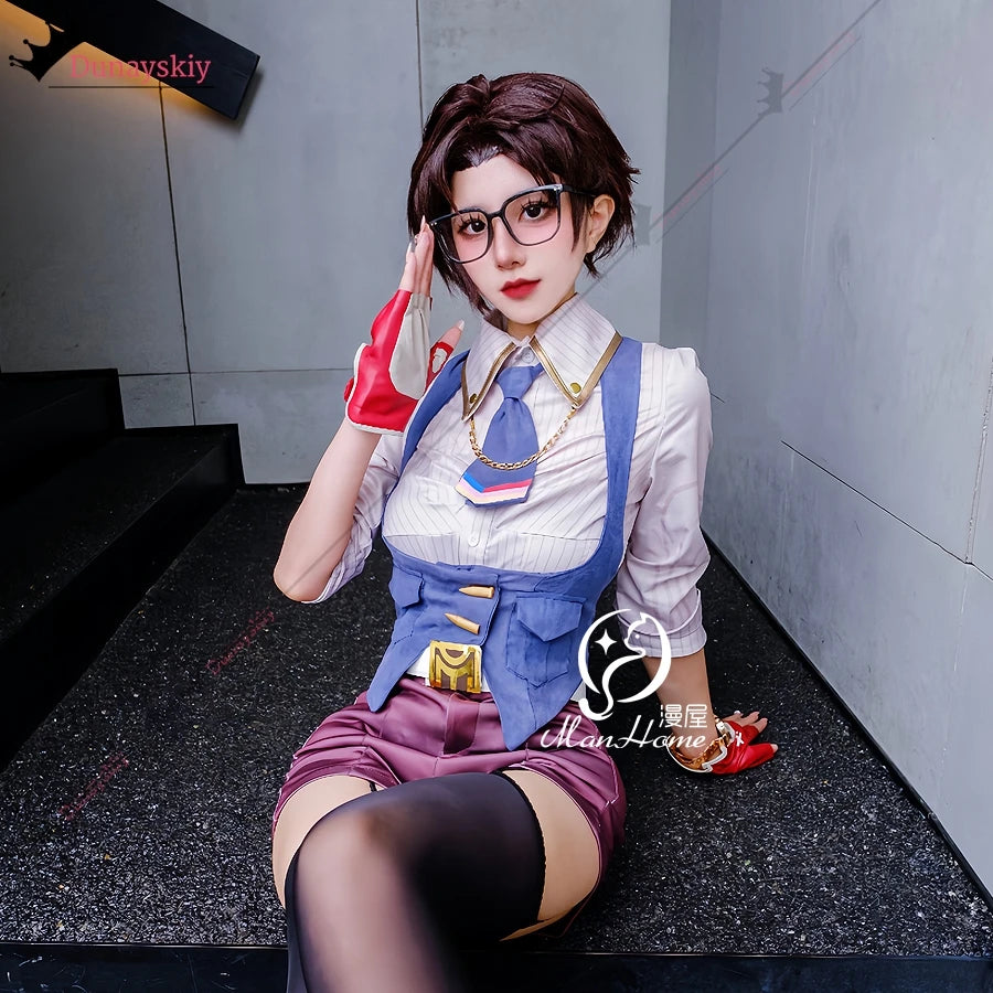 Chamber Cosplay Costume Game VALORANT Role-Play Suit (XS-L)Anime Fancy Party Vest Shirt Pants Halloween Uniforms Women's Dresses