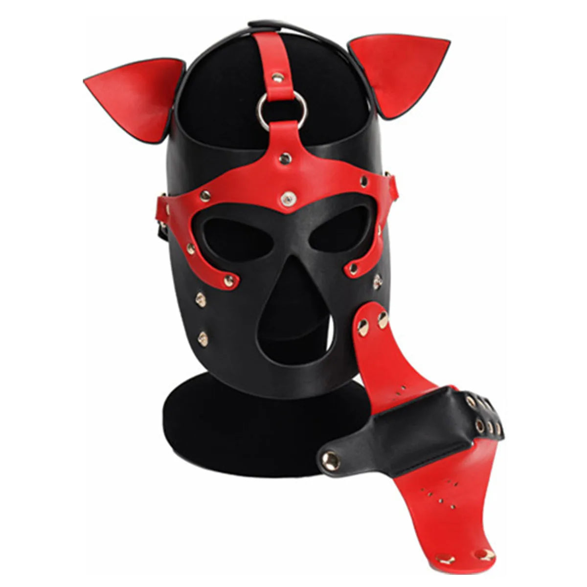 PU Dog Full Face Masks Sexy Pupply Cosplay Animal Party Costumes Adult Hood Punk Mask Role Play Leather Mask Headgear