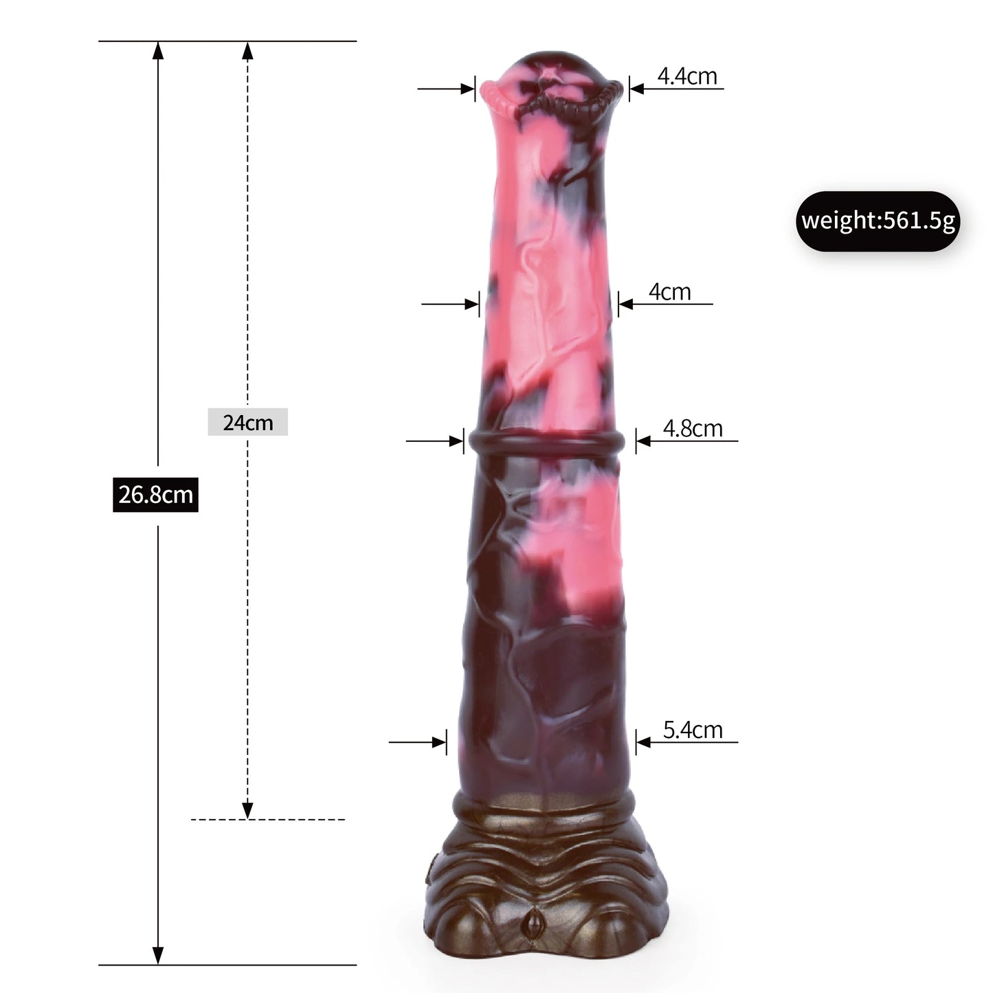 ASHBURN FERAL MUSTANG – Long Squirting Silicone Dildo with Suction Base
