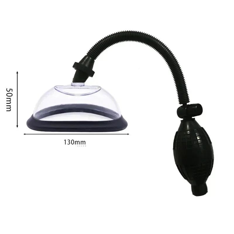 ASHBURNS Manual Pussy Pump Vagina Clitoris Sucker Manual Women Breast Massage Nipple Stimulator Enlarge Vacuum Pump Cover Adult Sex Toy
