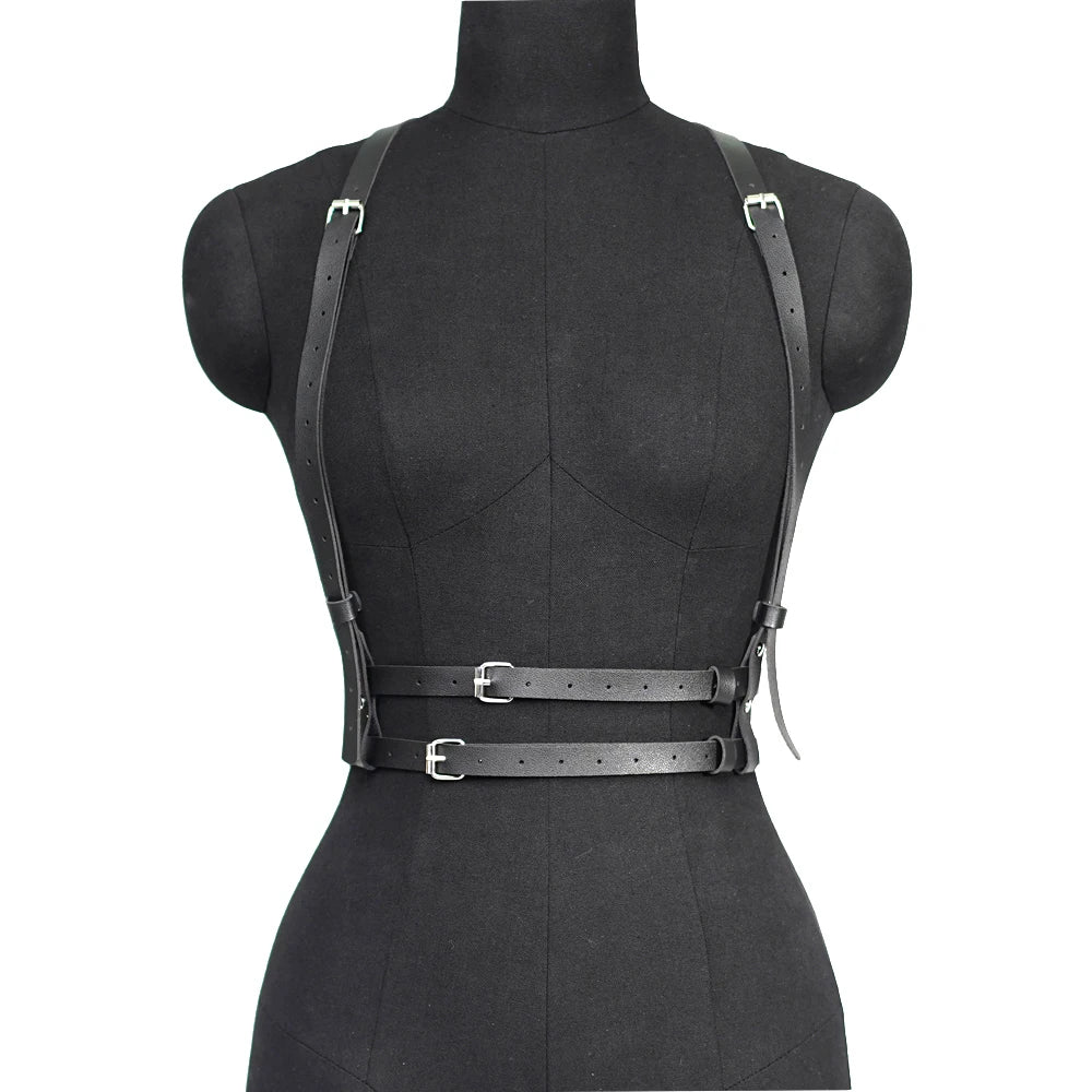 Women Fashion Punk Harness Belts Harajuku Chest Harness corsett Belt Suspenders for Women Waist Belt Gothic Clothing Accessories