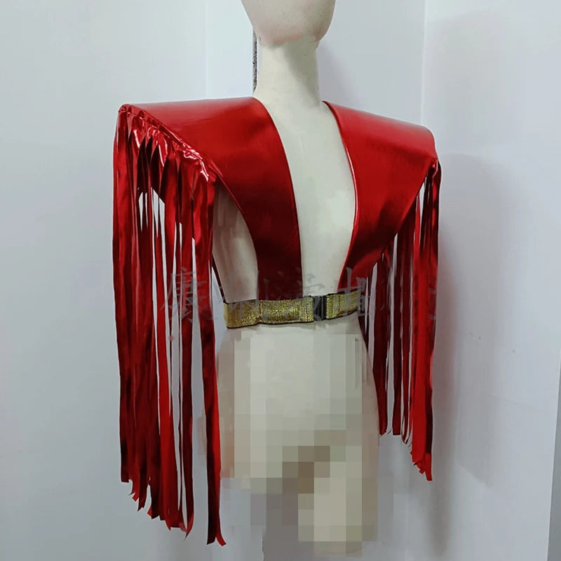 ASHBURN™ Dual Voltage LED Glitch Vixen Armor – Unisex LED Top or Wide-Leg Cover Options