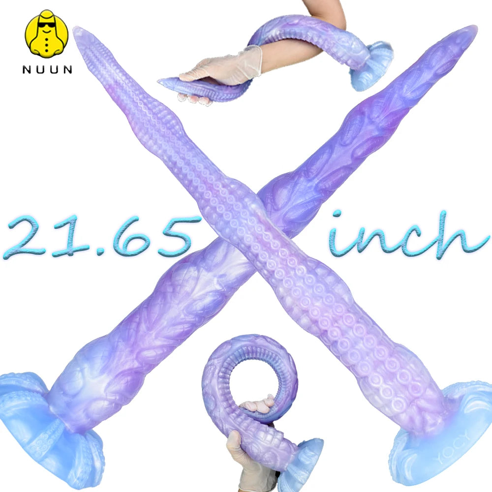 ASHBURN 55cm 21.65 INCHES  Tentacle Dildo with Sucker for Deep Penetration