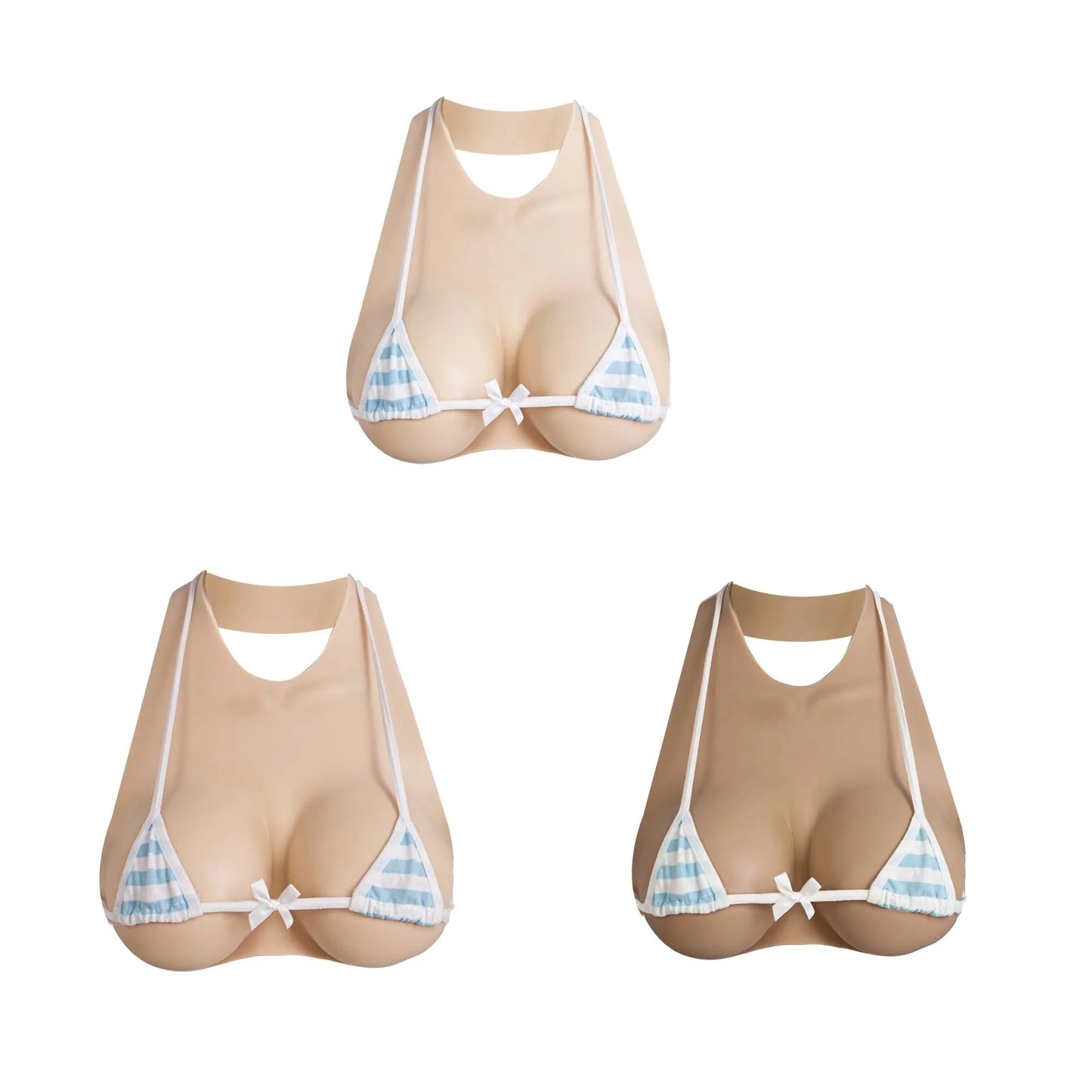 Zilasegy Silicone Breast Forms B/C/D/E/G Huge Fake Boobs Plate Bodysuit Shemale Drag Queen Crossdress Transvestite Cosplay