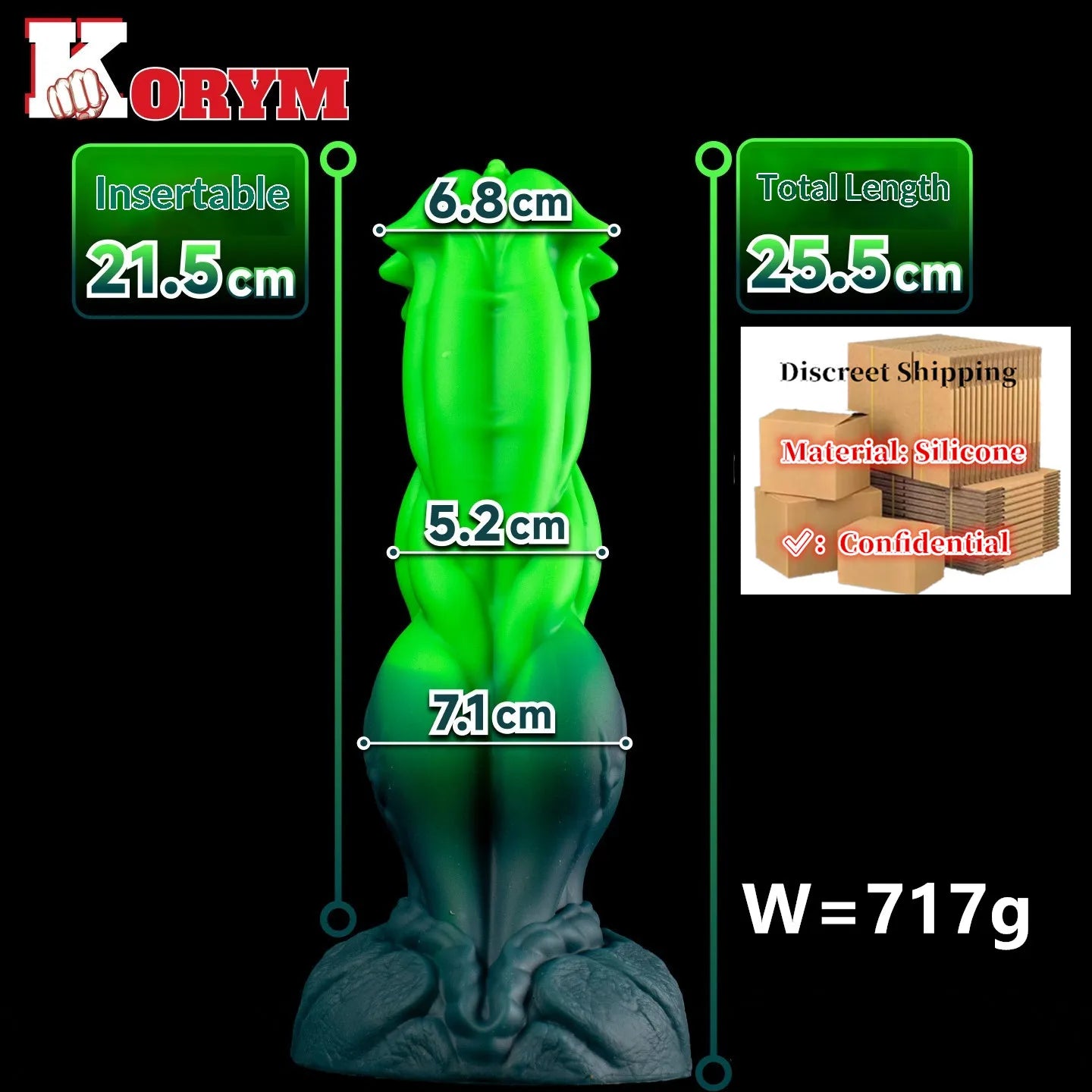 18 Huge Alien Tentacle Butt Plug Fantasy Anal Dildo Rear Stimulator Adult G-spot Sex Toys Waterproof Silicone Strong suction cup