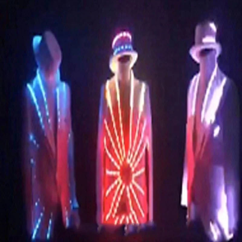 GOGO seven color cloak Bar LED luminescent clothing, wine clothing, night club venue KTV props