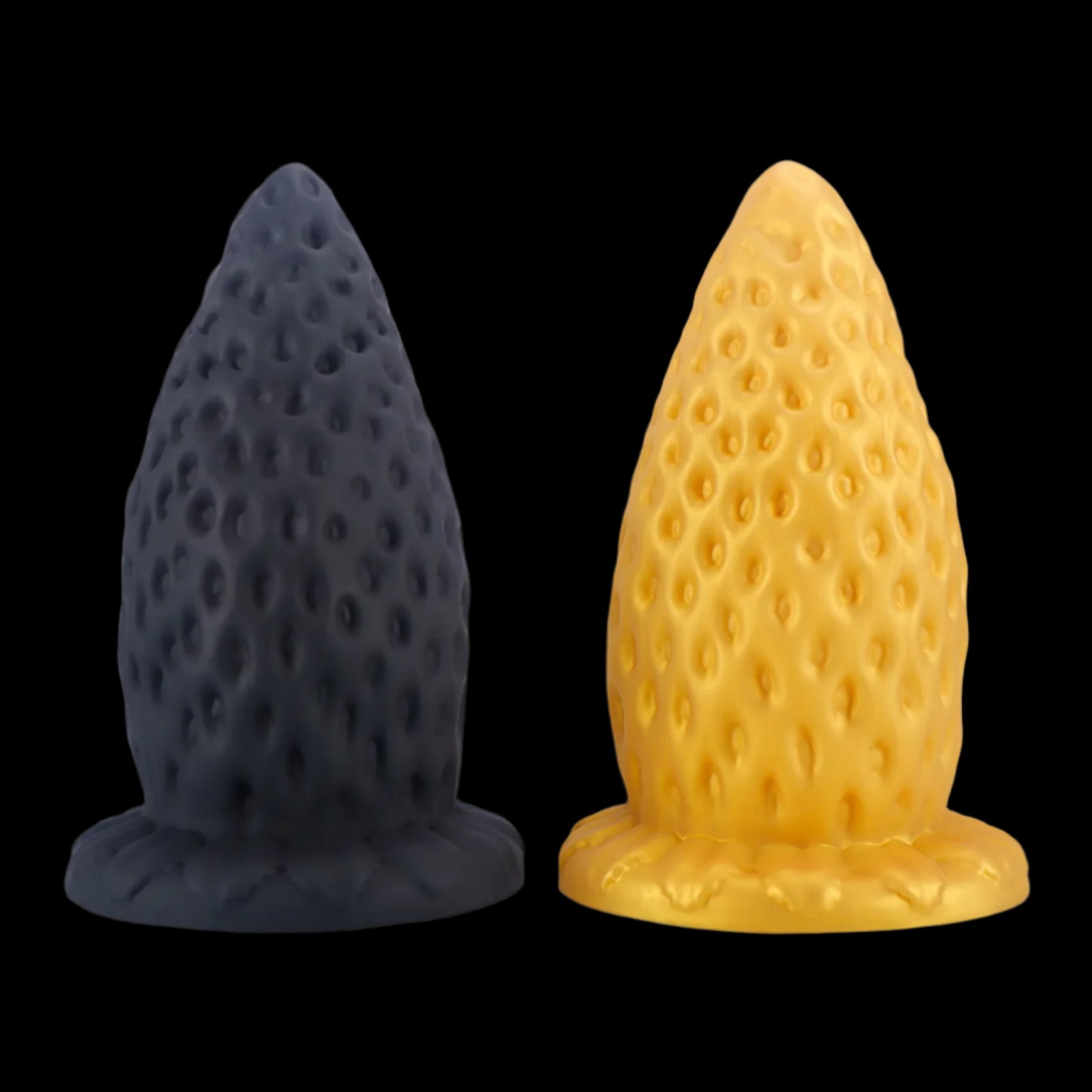 ASHBURN L-XXL 9.5 IN WIDTH  STRAWBERRY Plug Suction Cup Thick Dildo Toy Expander Sex Adults Woman Man