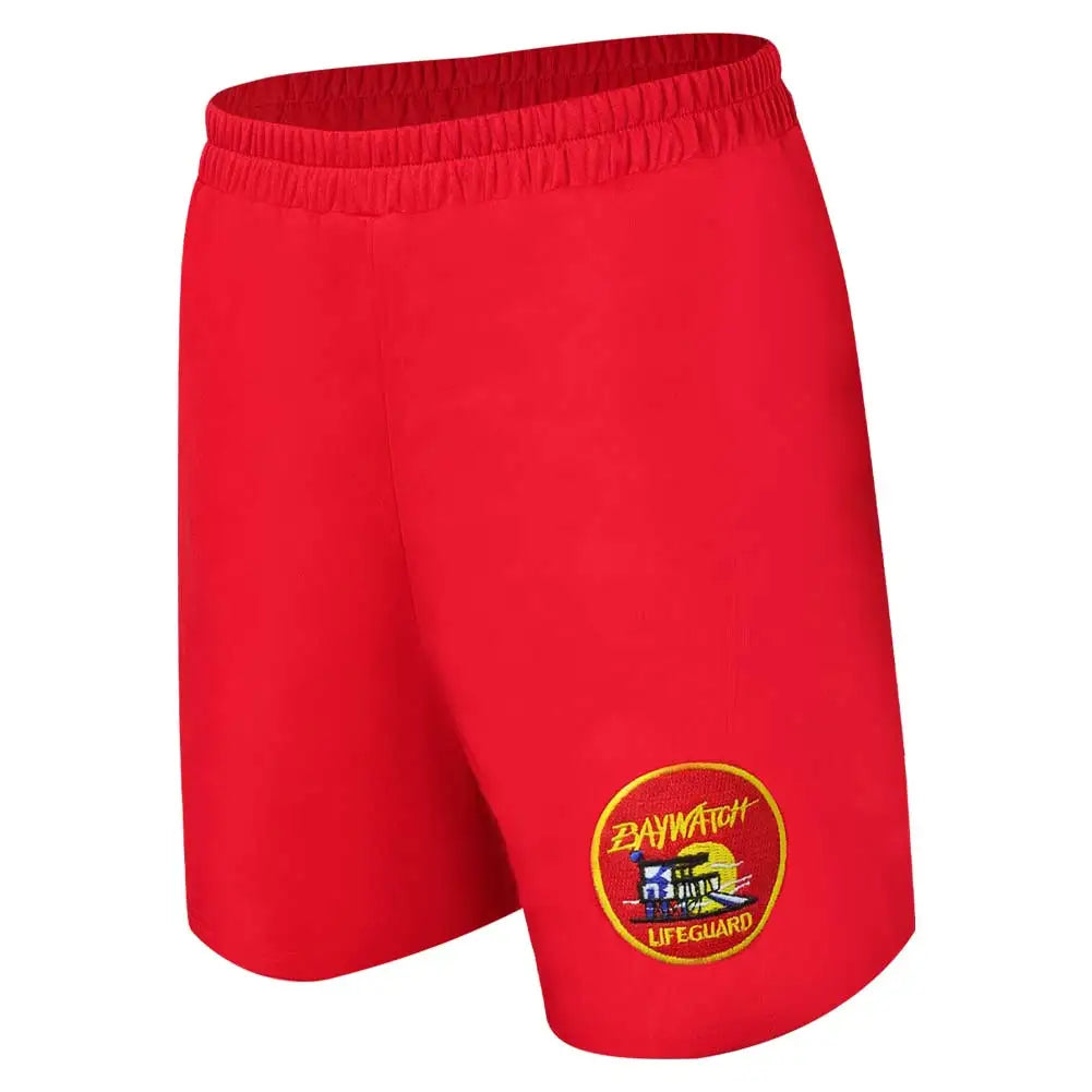 1989 TV Baywatch Costume Disguise Mitch Buchannon Cosplay Fantasy Shorts Summer Beach Wear Adult Men Roleplay Fantasia Outfits