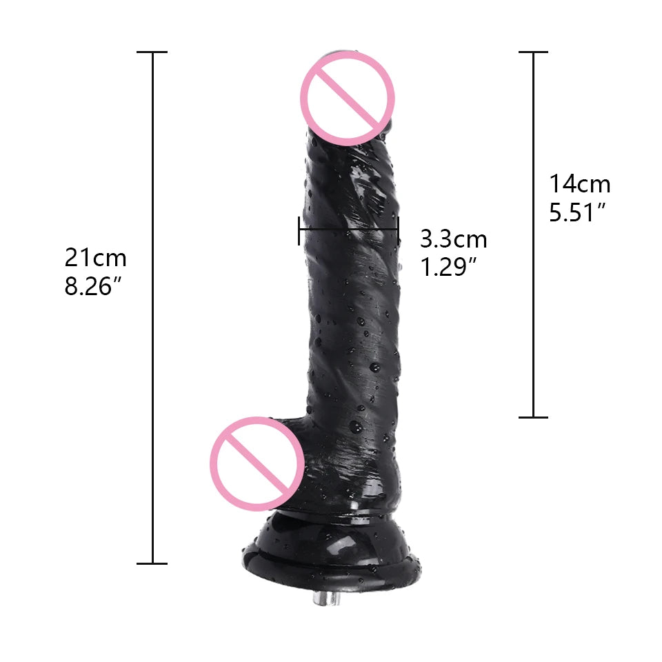 ROUGH BEAST Sex Machine Black Dildos Attachment for Vac-U-Lock Masturbation Machine Anal Plug Automatic Sex Toy Accessories