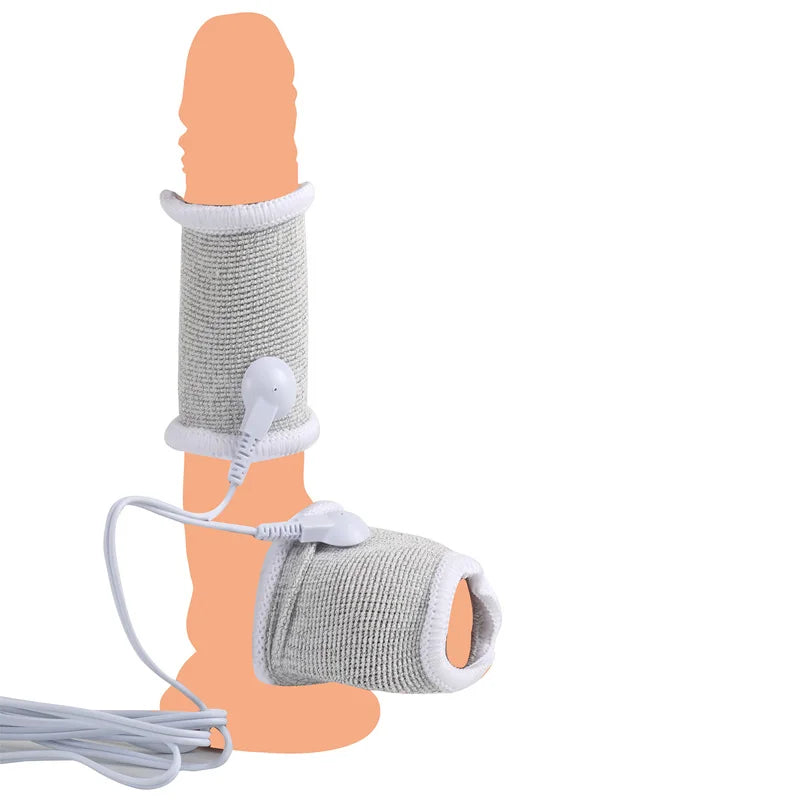 ASHBURNS Electro Shock Anal Butt Plug Electric Nipple Sucker Clamps E-stim Penis Plug Ring Cock Cage SM Chastity Couple Sex Medical Toys