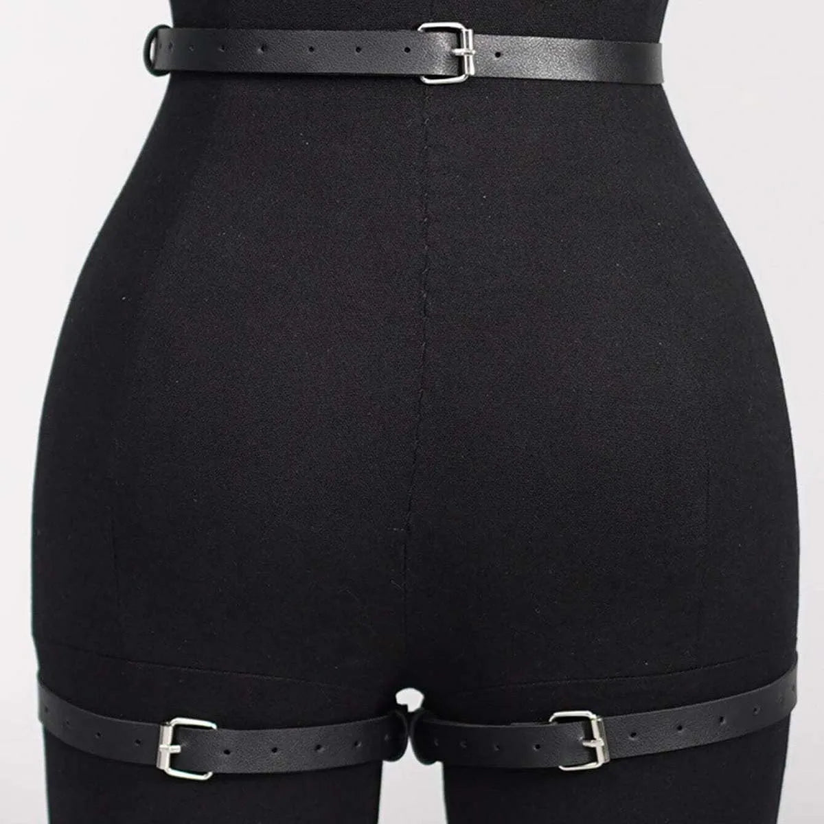 Sexy Harness Garter Harness Pu Leather Adjustable Studded Decor Bondage Leg Harness Garter chest harness