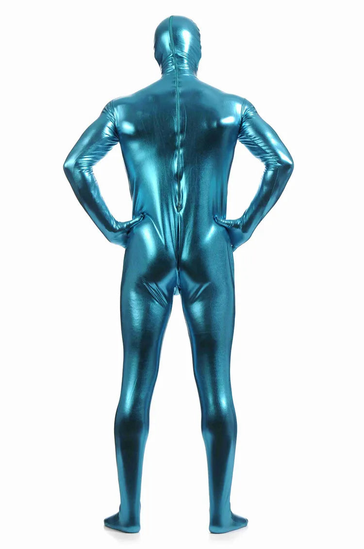 Metallic Solid Color Shiny Morph suits S-XXXL
