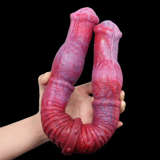 ASHBURN 40cm MULTI STYLES Long Double Dildo Large Knot DOUBLE ENDED DILDO