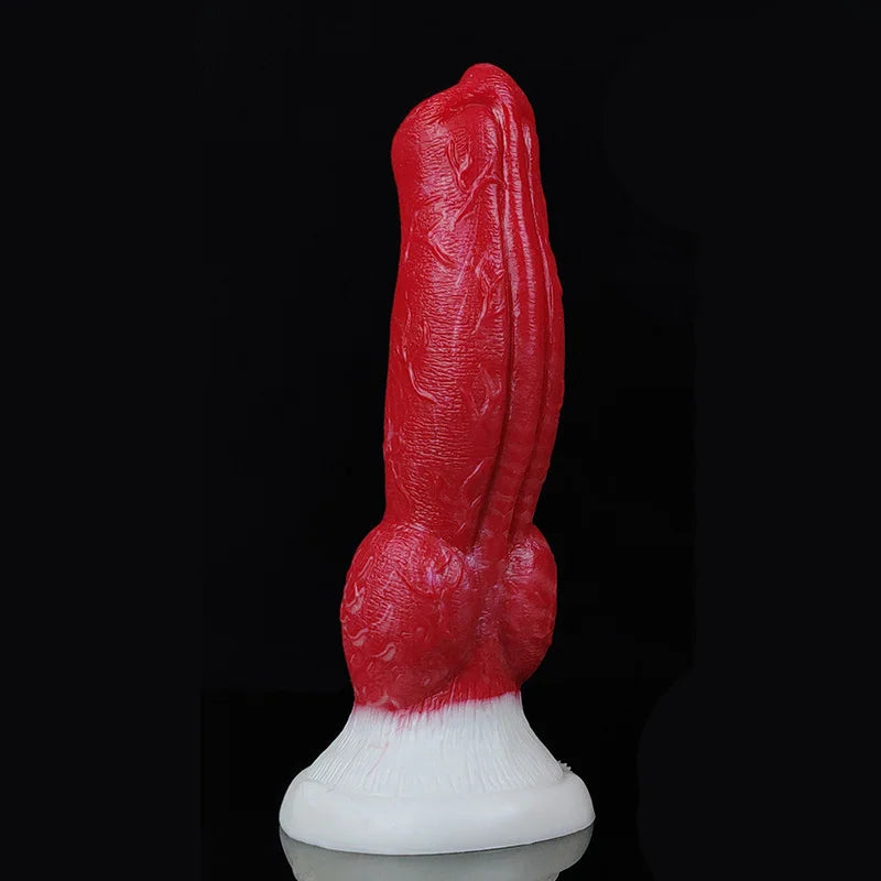 YOCY Curved Wolf Knot Dildo Gory Monster Silicone Fantasy Anal Plug Prostate G-Spot Vaginal Massager Sex Toy For Women Men