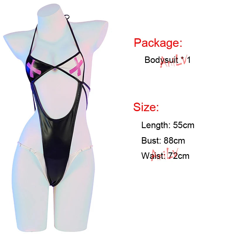 AniLV Women Movie Joker Bodysuit Unifrom Cosplay XX Leather Underwear Pajamas Outfits Costumes