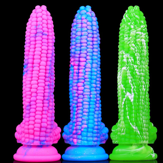 3 colors Corn Particles Penis Pvc Dildo Penetration Anal Plug Suction Cup Anal Expander Dildo Cock Simulation Butt Plug Gode 18+