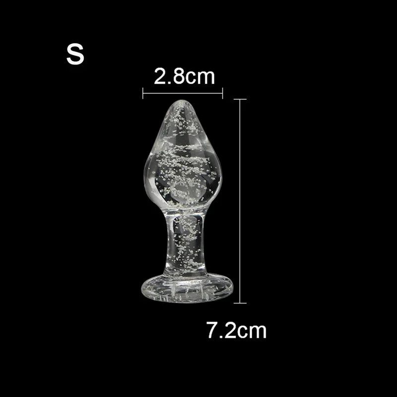 ASHBURN Luminous Glass PLUG for Adults Erotic Toys Crystal Jewelry