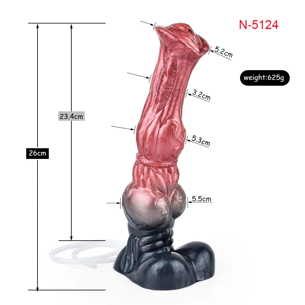 ASHBURN FERAL MUSTANG – Long Squirting Silicone Dildo with Suction Base