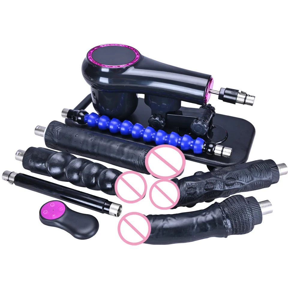 ROUGH BEAST New Sex Machine with 3XLR Attachment Wireless AutomaticMasturbation Machine for Women and Men Remote Control Sex Toy
