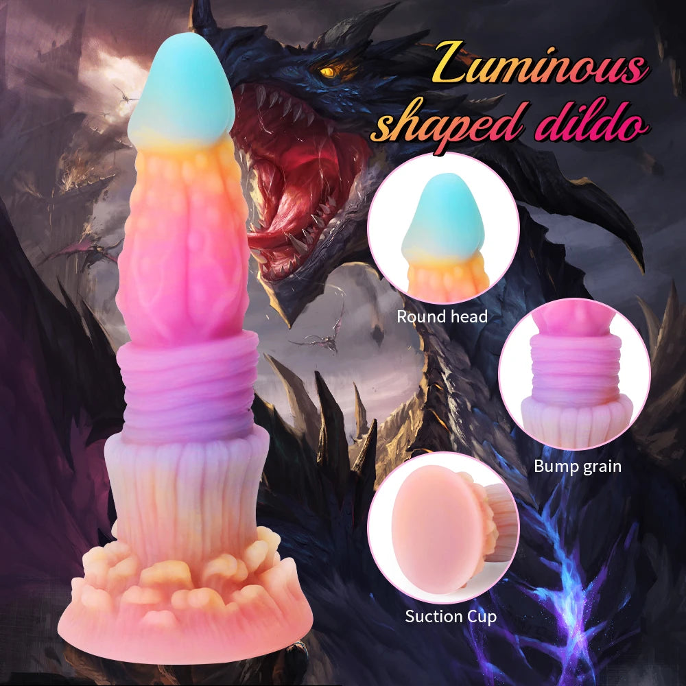 ASHBURN Nightglow Adult Sex Toys Soft Silicone Monsters Dragon