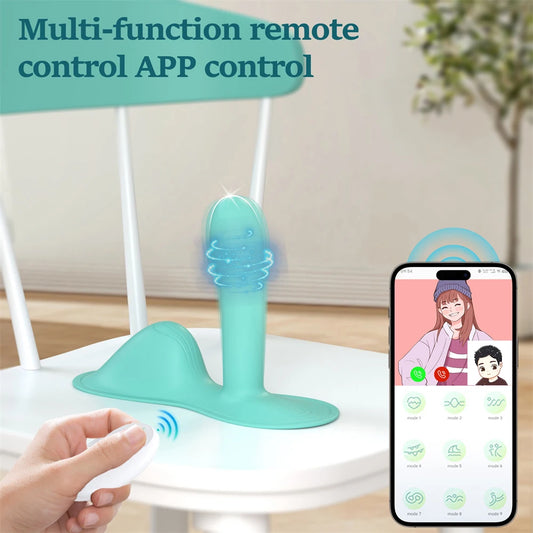 2 In 1 Wearable Panties Dildo Vibrator Clitoris Stimulator G Spot Massager Masturbator APP Romote Control Sex Toys for Women