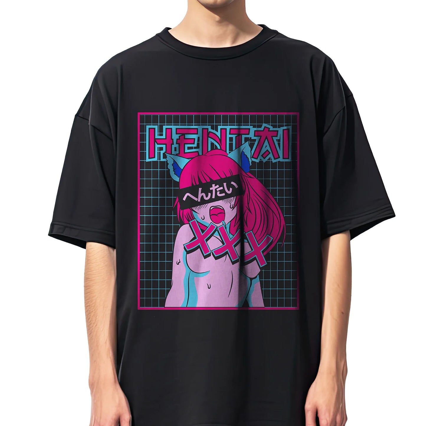 Anime Hentai Waifu Kawaii Girl Men Women Unisex Harajuku T-Shirt Ropa Hombre Streetwear Cotton T Shirts Tops Tees
