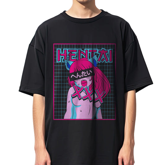 Anime Hentai Waifu Kawaii Girl Men Women Unisex Harajuku T-Shirt Ropa Hombre Streetwear Cotton T Shirts Tops Tees
