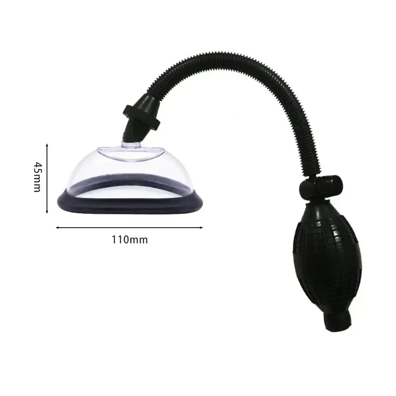 ASHBURNS Manual Pussy Pump Vagina Clitoris Sucker Manual Women Breast Massage Nipple Stimulator Enlarge Vacuum Pump Cover Adult Sex Toy
