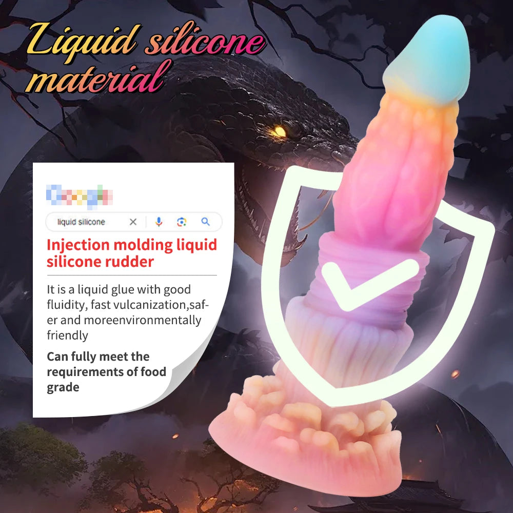ASHBURN Nightglow Adult Sex Toys Soft Silicone Monsters Dragon