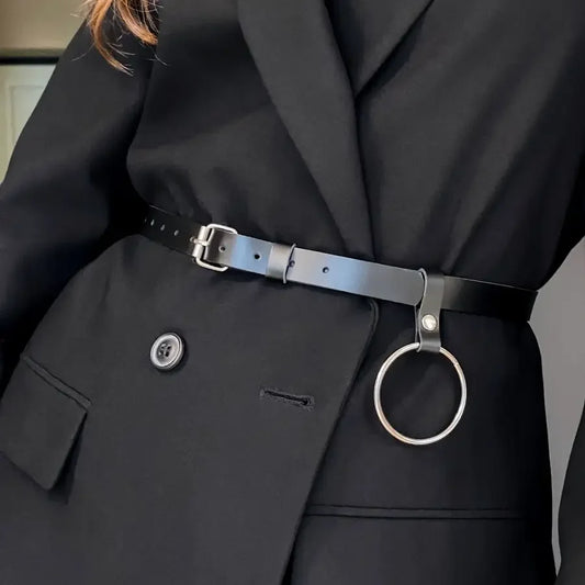Women Fashion Cool Belts Female Leather Waist Belt Punk Harajuku Decorative Waist Belt Gothic Clothing Waistband Accessoris
