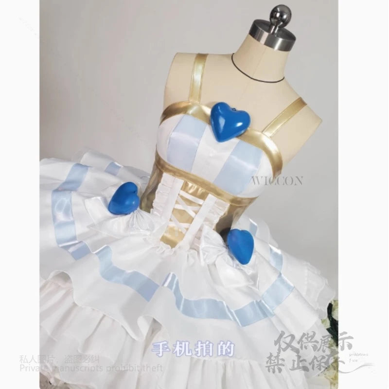 Panty & Stocking Anarchy With Garterbelt Cosplay Costume Lolita Angel Dress Wigs Women Outfits Halloween Role Play Customized
