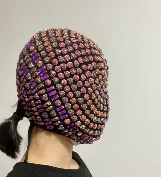 Studded Spikes Full Face Mask Cover Halloween Cosplay Funny Mask Night Club Dance Mask For Adult Toy Nightclub Bar DJ Party