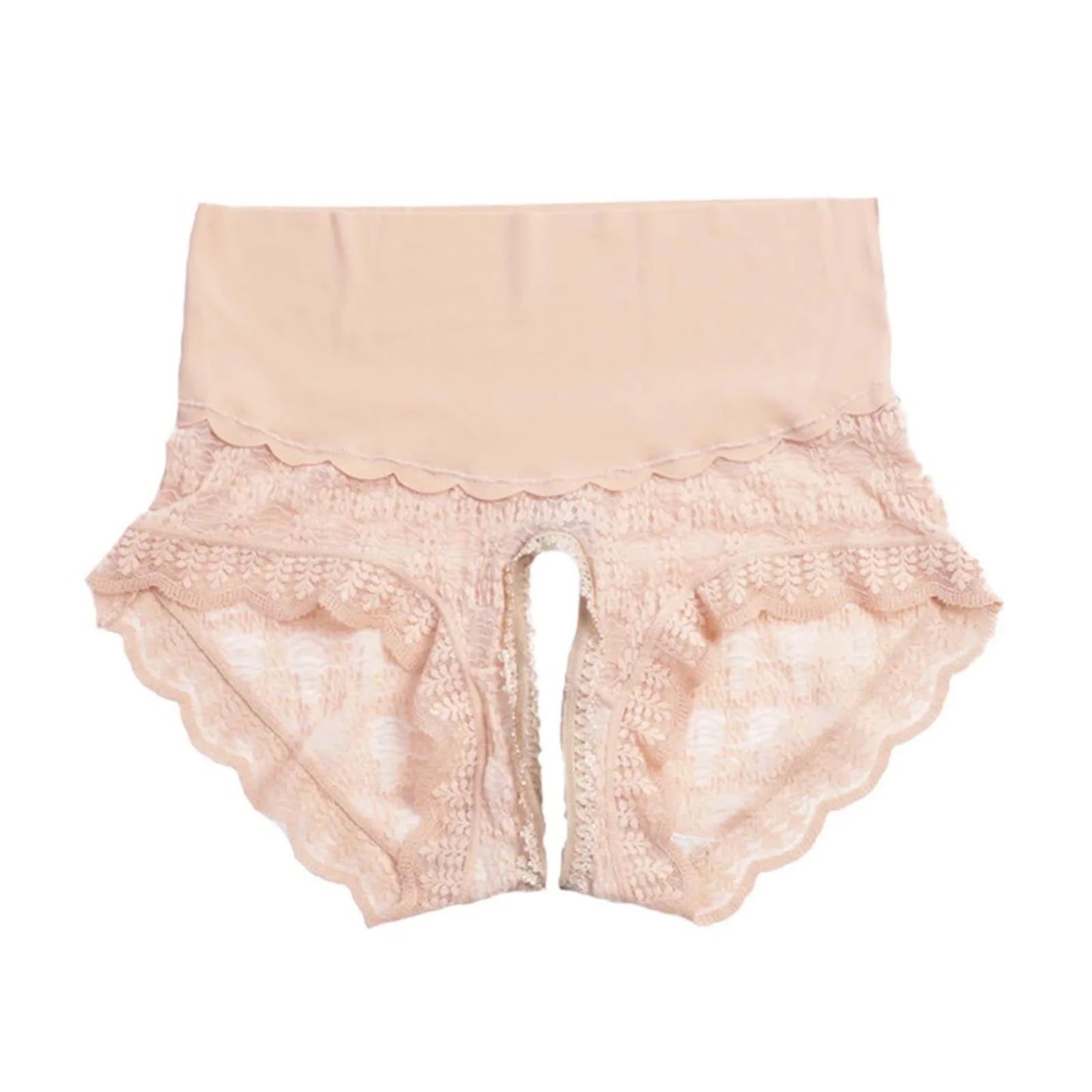 Mesh Thong Panties Sexy Floral Lace Panties High Waist Cloud Lace Open Crotch Panty Women S Underwear Cotton Bikini