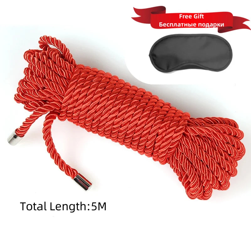 ASHBURNS Exotic Shibari Accessories of Handcuffs Bondage Soft Rope for Men Women Fetish Slave Role Play Binder Restraint Touch Tie Up Fun